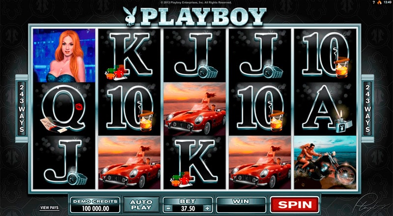 Интерфейс игры в руме Покердом Playboy onlie
